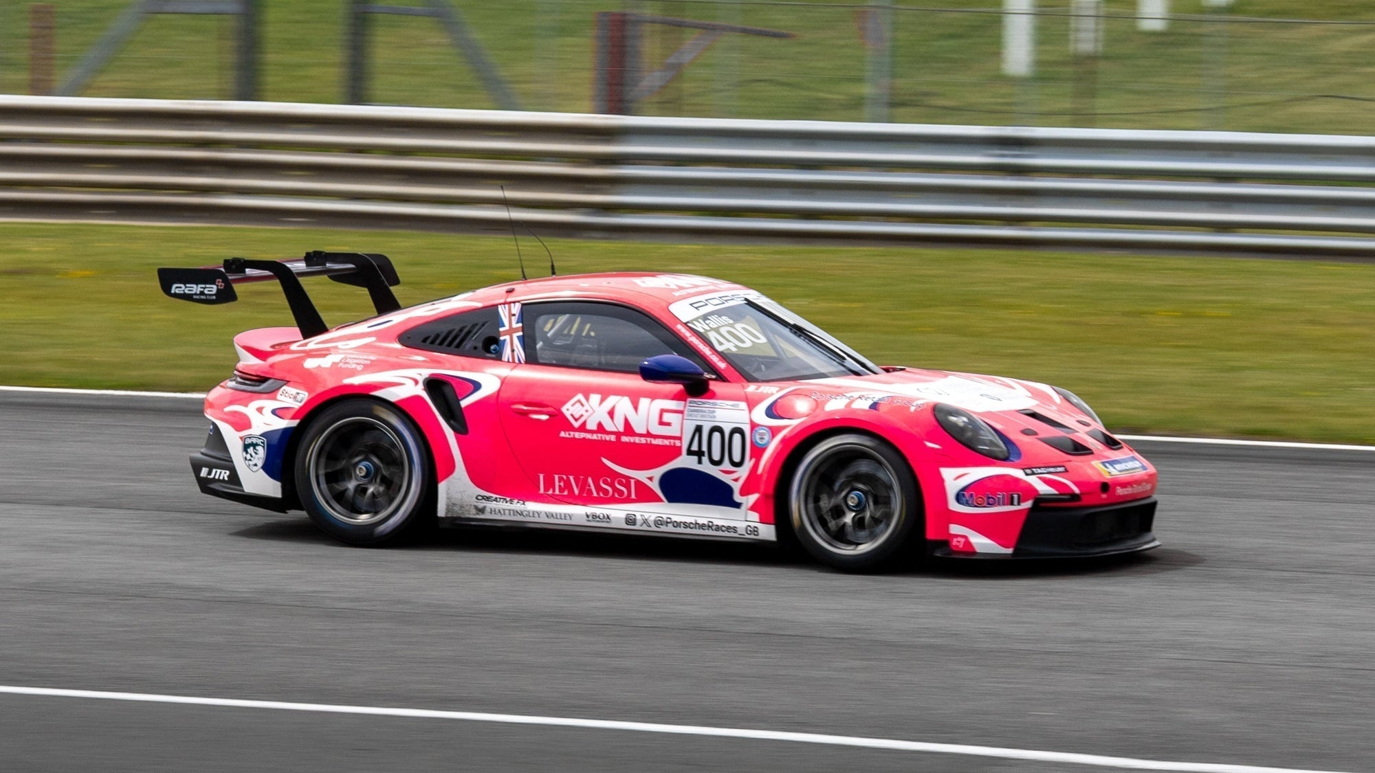 Levassi sponsors Porsche GB Driver James Wallis