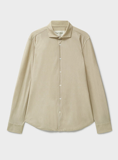 Recycled Italian Oatmeal Cut Away Comfort Shirt