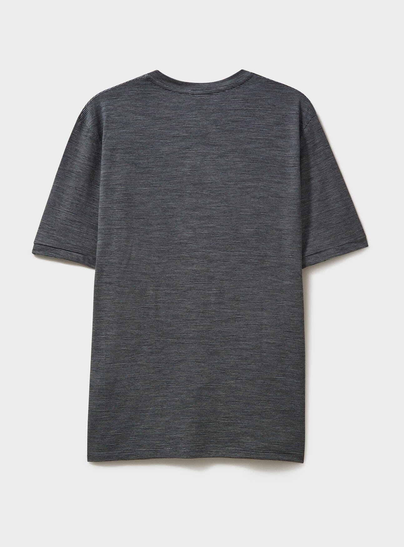 ZQ Merino Wool Jersey Charcoal Stripe T-Shirt T-Shirts Neem London 