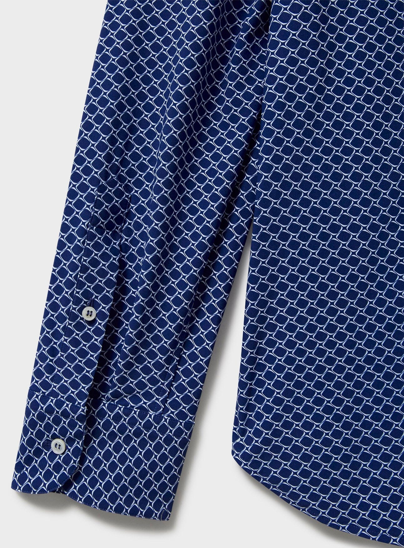 Comfort Shirt Navy Square Cut Away Shirt Comfort Shirts Neem London 