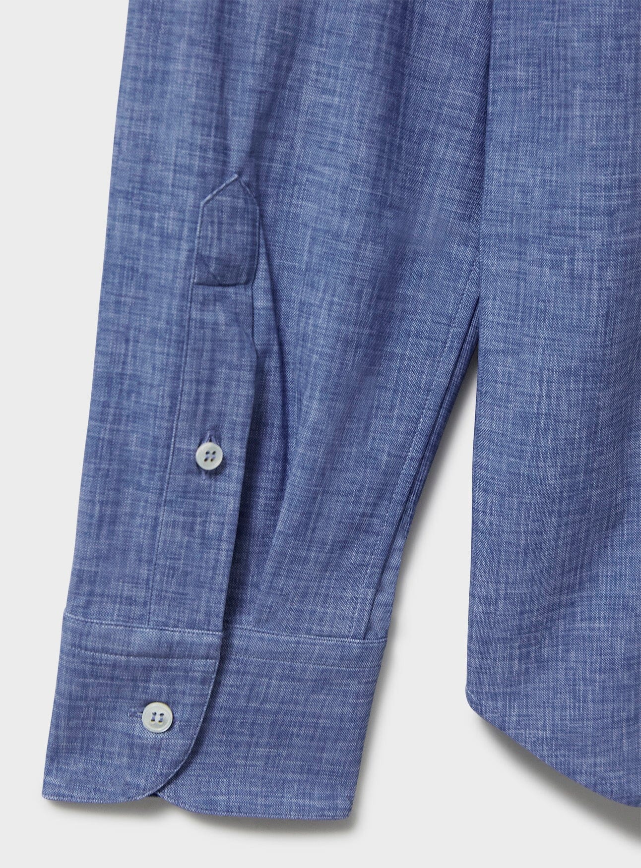 Comfort Shirt Blue Slub Cut Away Shirt Comfort Shirts Neem London 