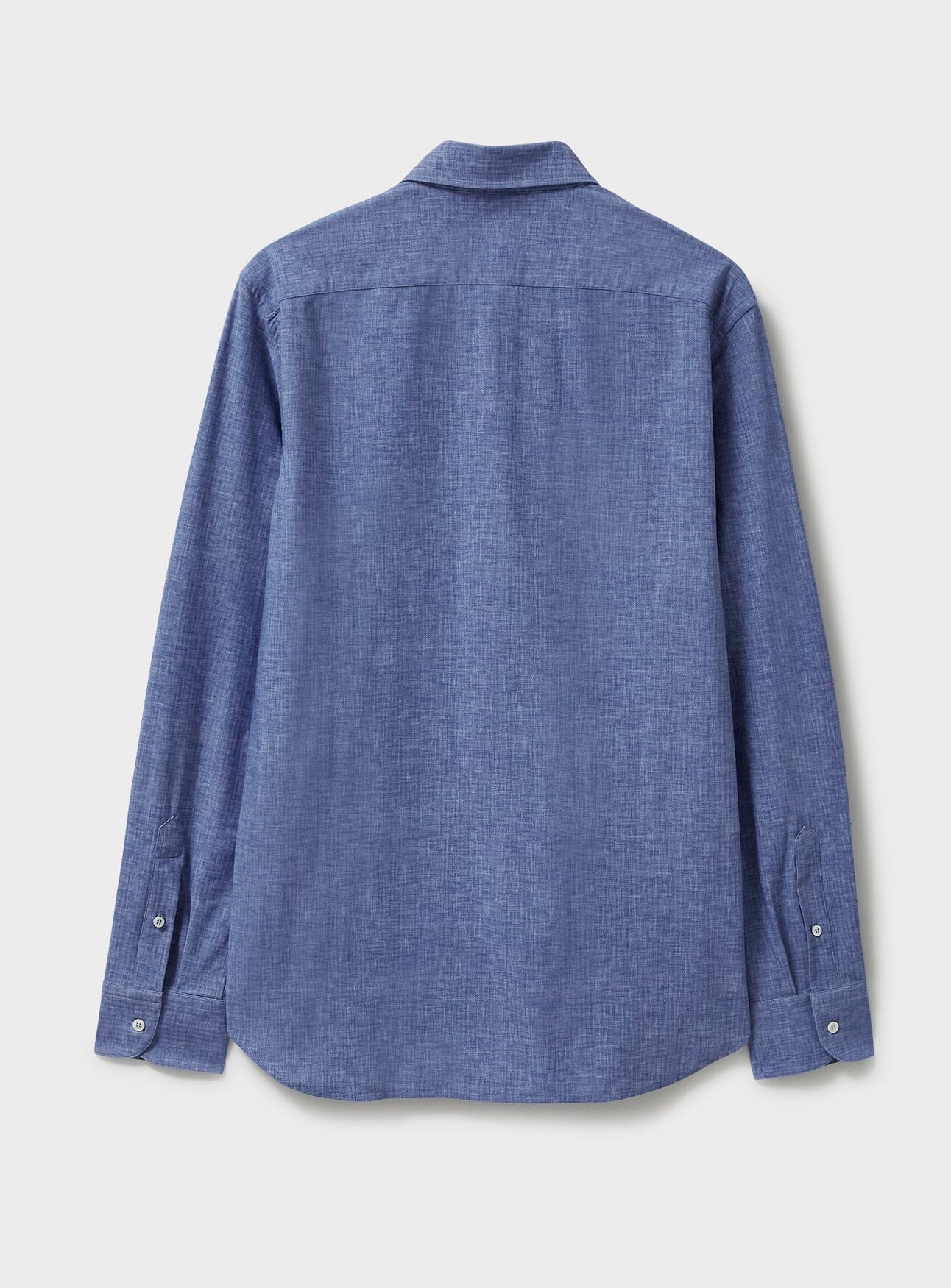 Comfort Shirt Blue Slub Cut Away Shirt Comfort Shirts Neem London 