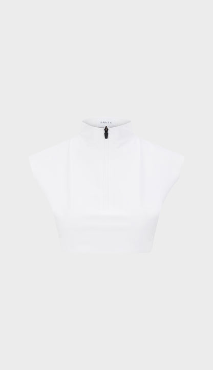 White Crop Top
