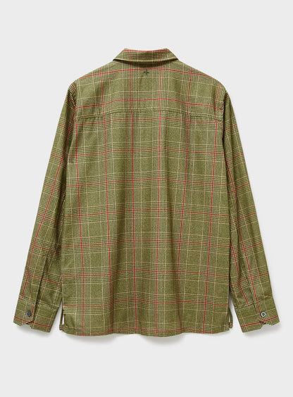 Recycled Flannel British Green Check Shirt Jacket Over-Shirts Neem London 