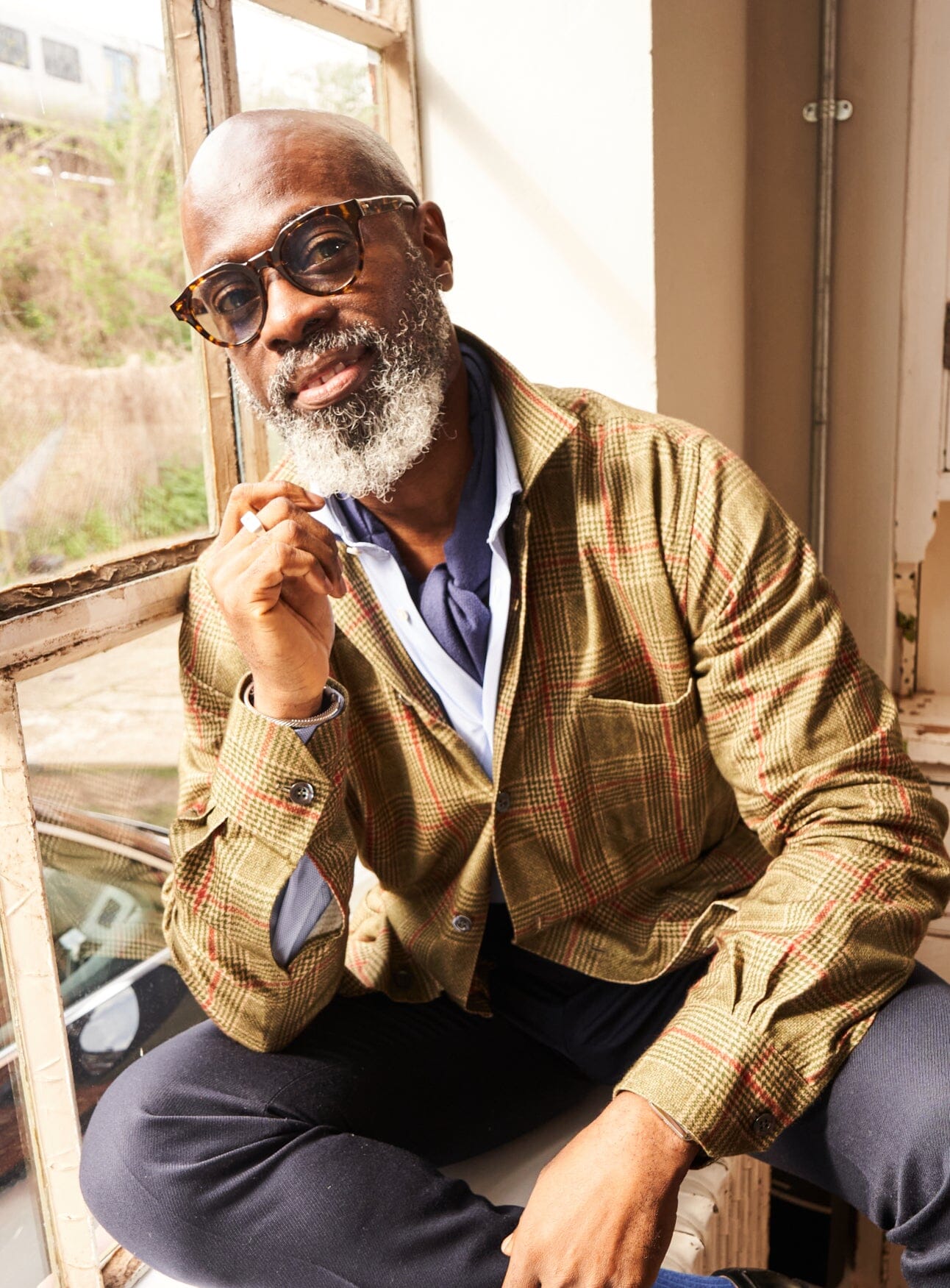 Recycled Flannel British Green Check Shirt Jacket Over-Shirts Neem London 