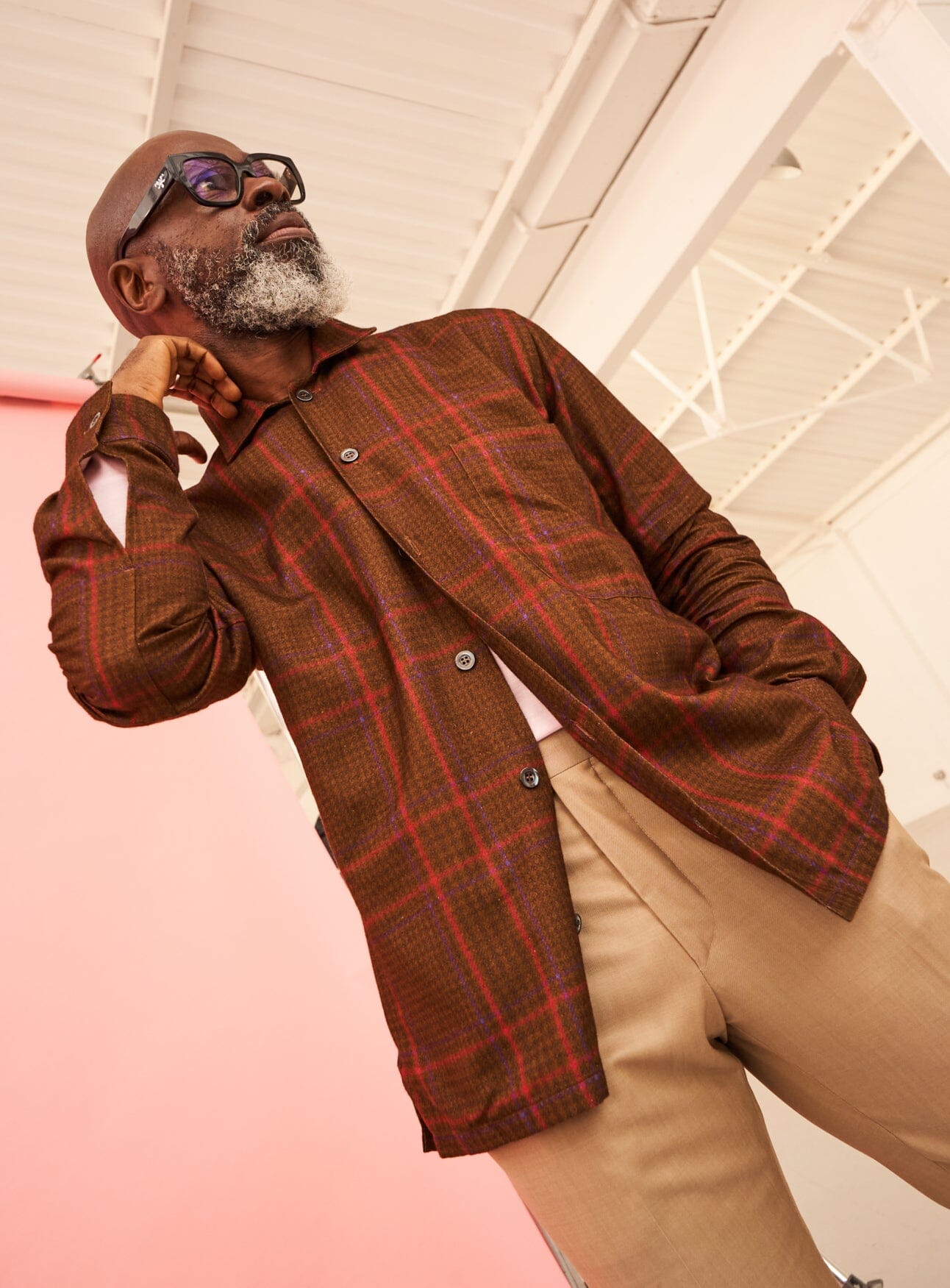 Recycled Flannel Chocolate Check Spitalfields Overshirt Over-Shirts Neem London 