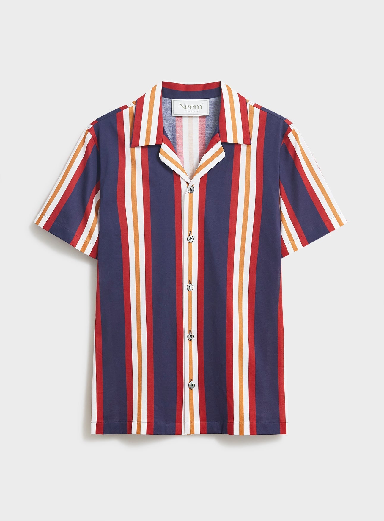 Recycled Boating Stripe Short Sleeve Shirt Comfort Shirts Neem Global 