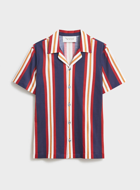 Recycled Boating Stripe Short Sleeve Shirt Comfort Shirts Neem Global 