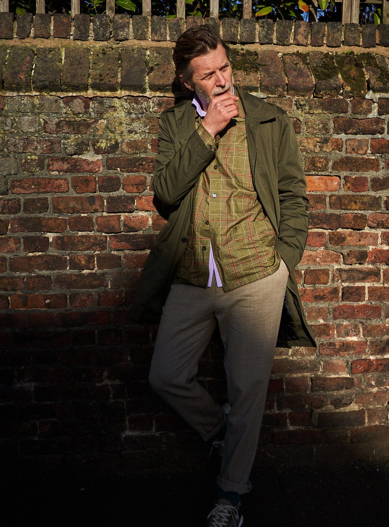 Recycled Flannel British Green Check Shirt Jacket Over-Shirts Neem London 