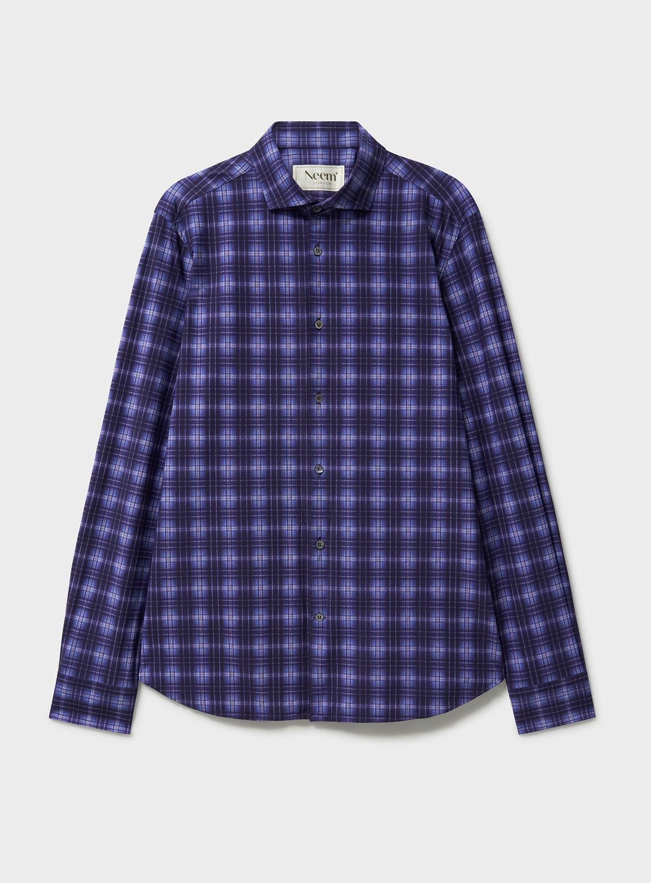 Recycled Italian Cernobbio Blue Cut Away Comfort Shirt