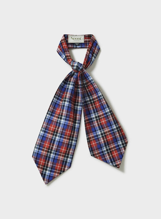 Recycled Italian Flannel Red Modern Cravate Accessories Neem London 