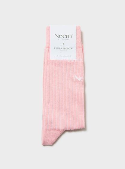 Recycled Men's Socks - Pink Neem London 