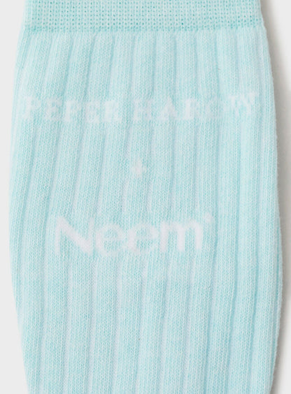 Recycled British Ribbed Cotton Sky Men's Socks Accessories Neem London 