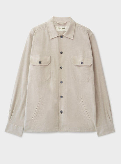Recycled Italian Flannel Oatmeal Piccadilly