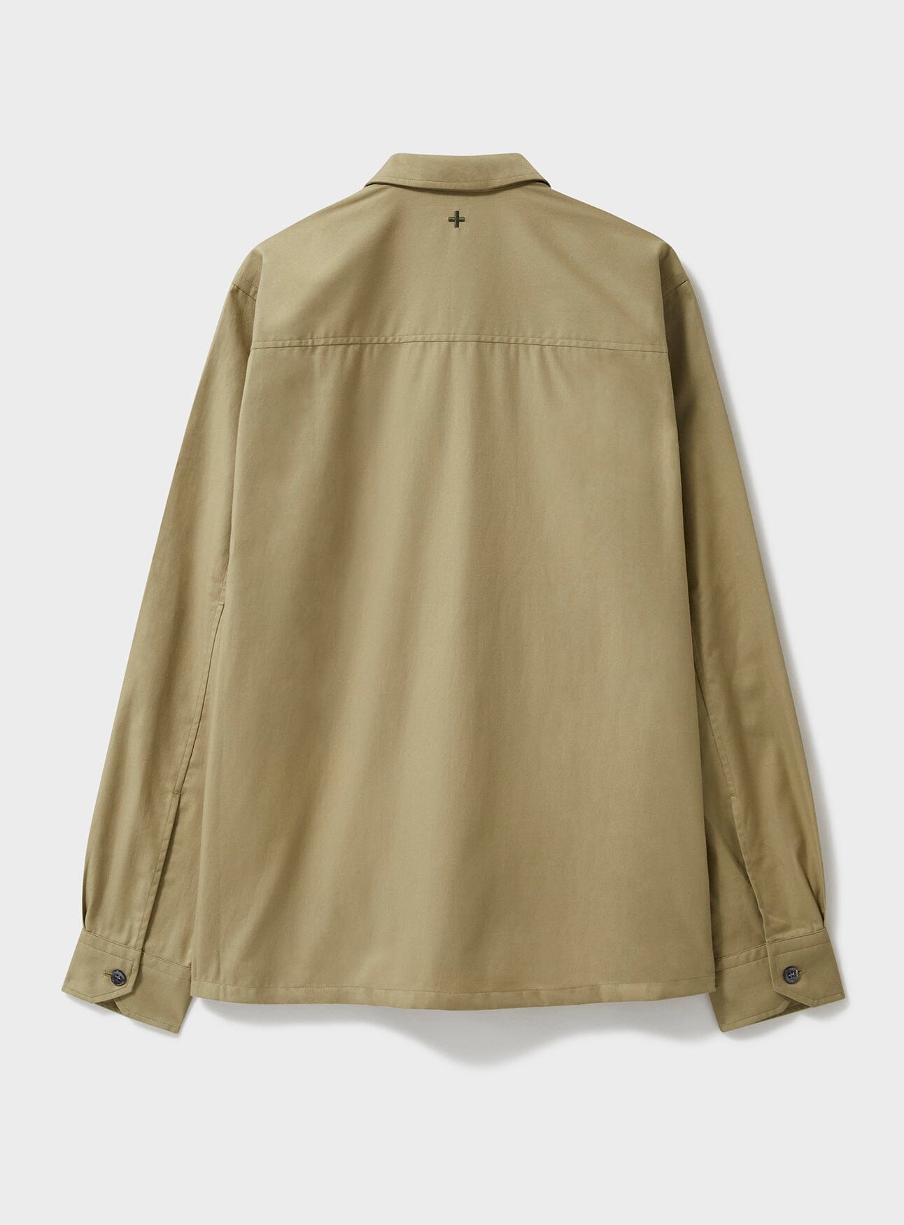 Regenerative Cotton Twill Khaki St James Overshirt Over-Shirts Neem London 