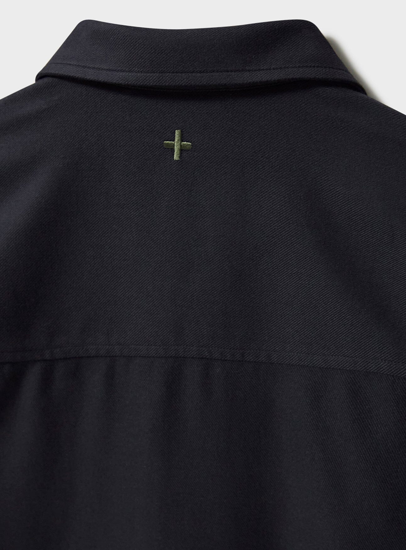 Regenerative Cotton Flannel Black Piccadilly Overshirt Over-Shirts Neem London 