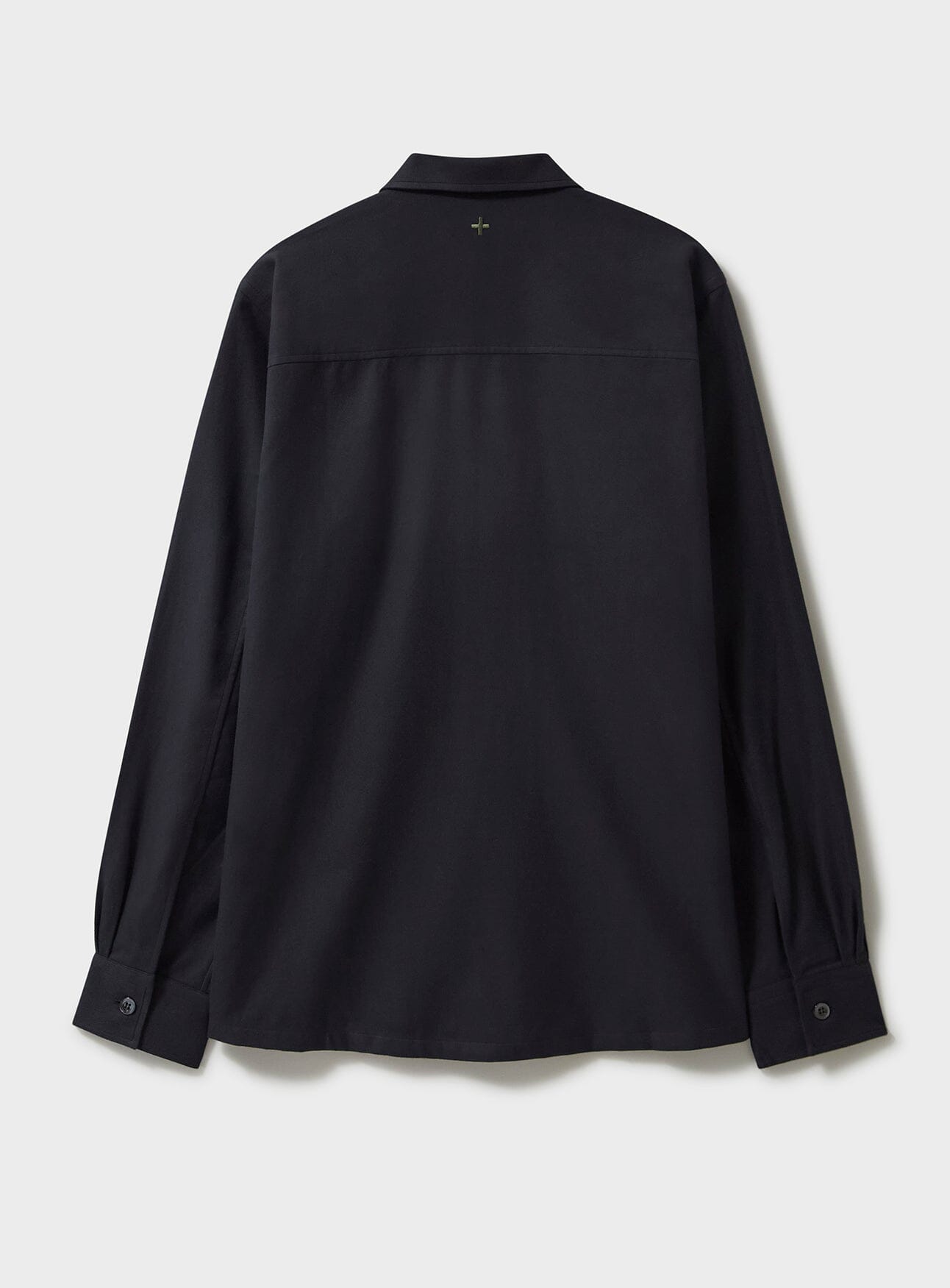 Regenerative Cotton Flannel Black Spitalfields Overshirt Spitalfields Overshirt Neem London 