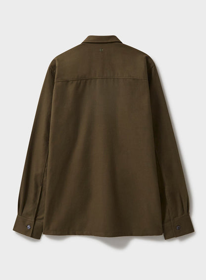 Regen Flannel British Green Piccadilly Over-Shirt Over-Shirts Neem London 