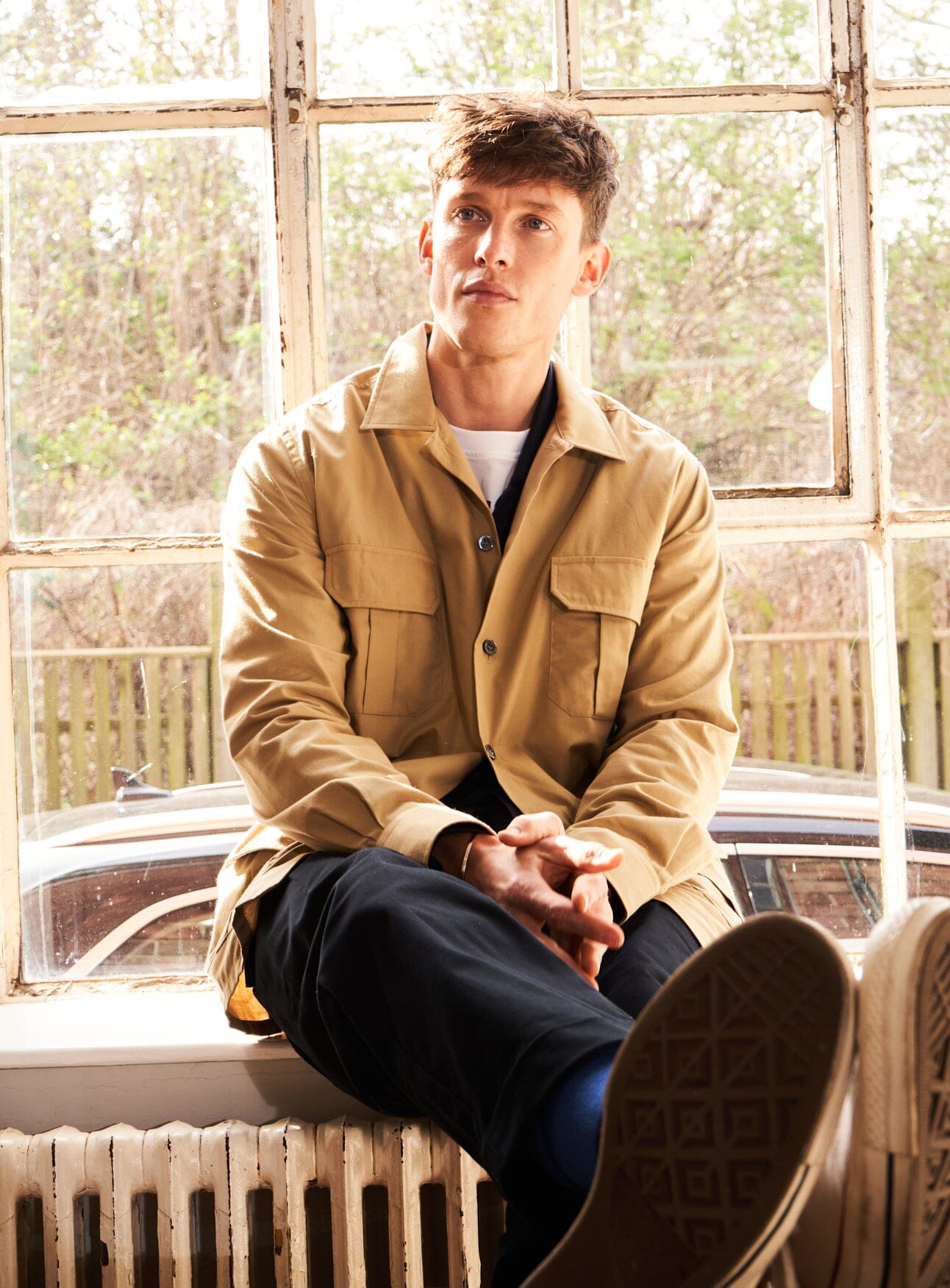 Regenerative Cotton Twill Khaki OverShirt Over-Shirts Neem London 