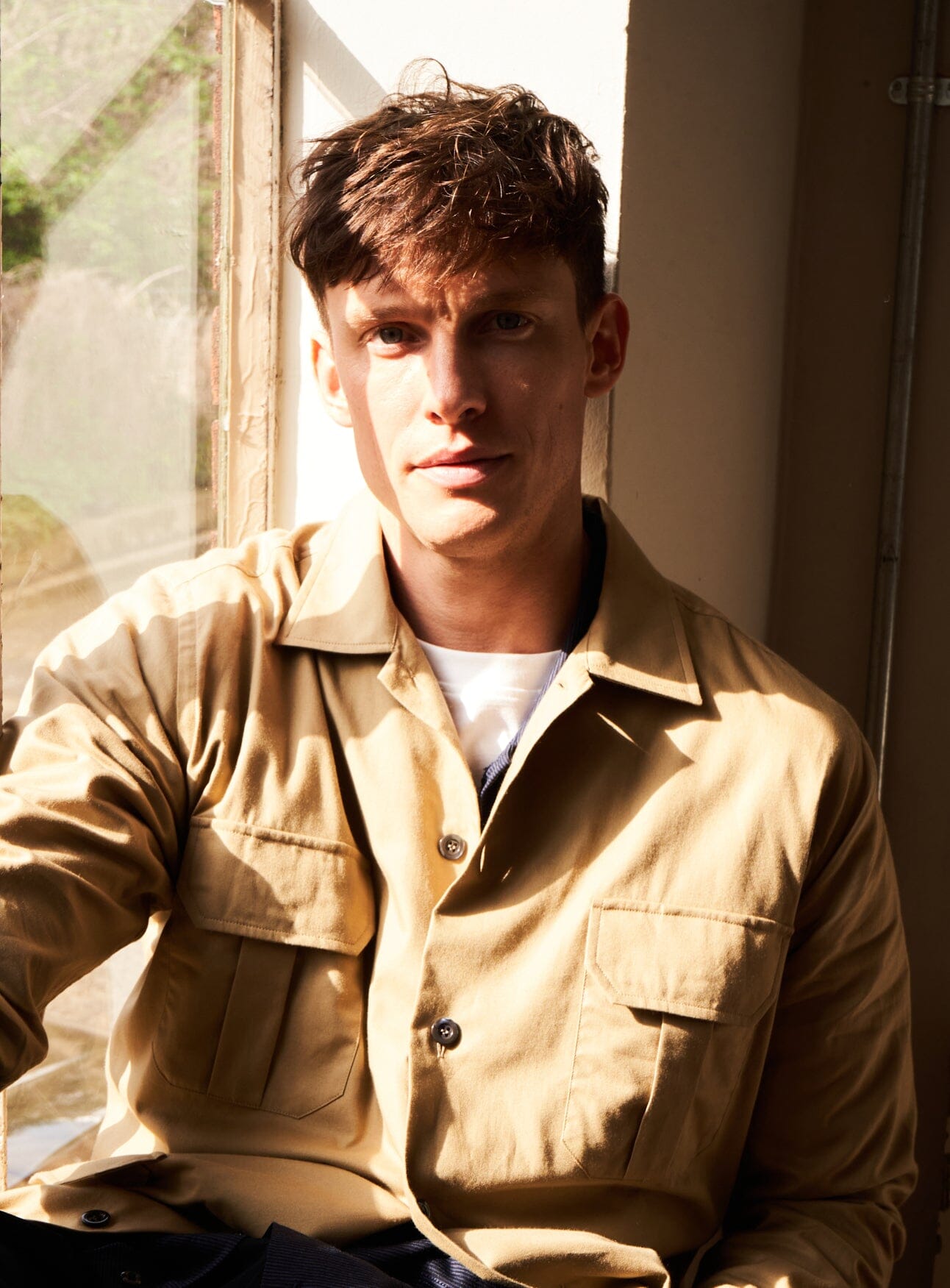 Regenerative Cotton Twill Khaki OverShirt Over-Shirts Neem London 