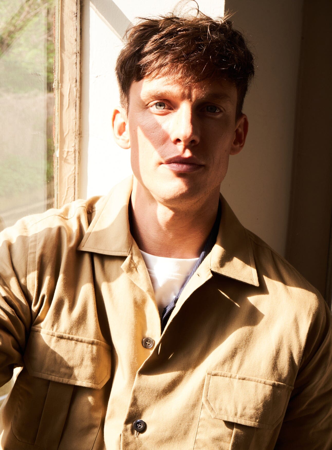 Regenerative Cotton Twill Khaki OverShirt Over-Shirts Neem London 