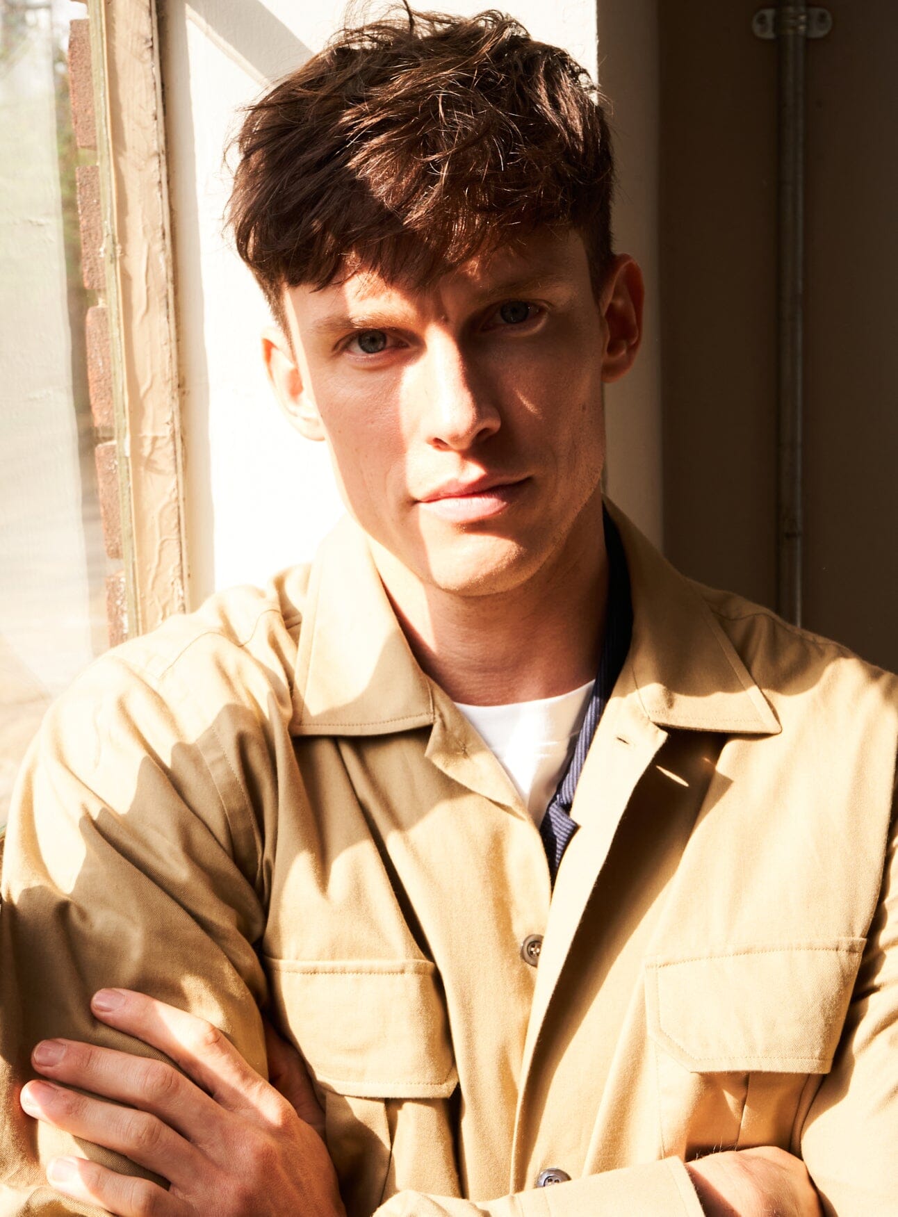 Regenerative Cotton Twill Khaki OverShirt Over-Shirts Neem London 