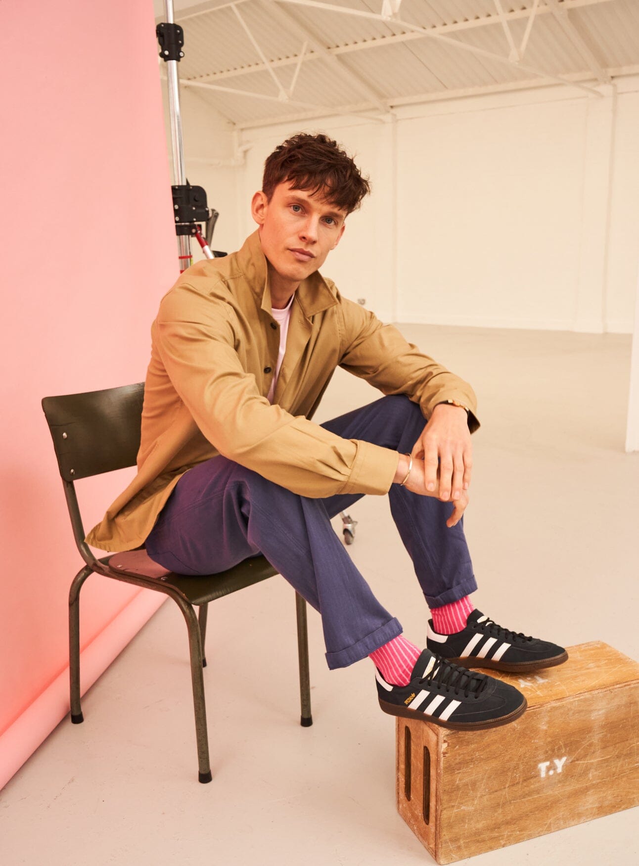 Regenerative Cotton Twill Khaki St James Overshirt Over-Shirts Neem London 