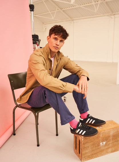Regenerative Cotton Twill Khaki St James Overshirt Over-Shirts Neem London 