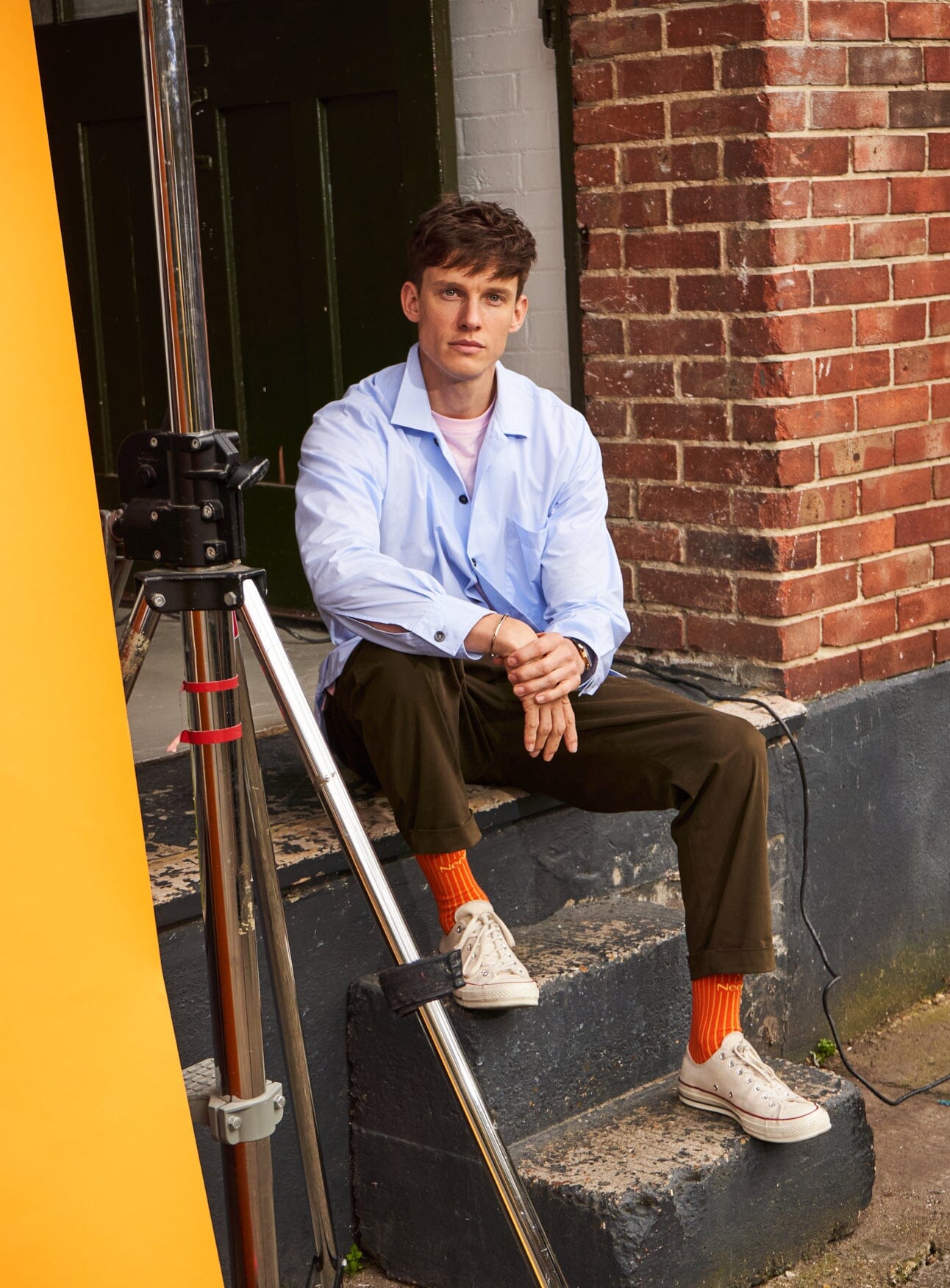 Regenerative Cotton Poplin Sky Spitalfields Over-Shirts Neem London 