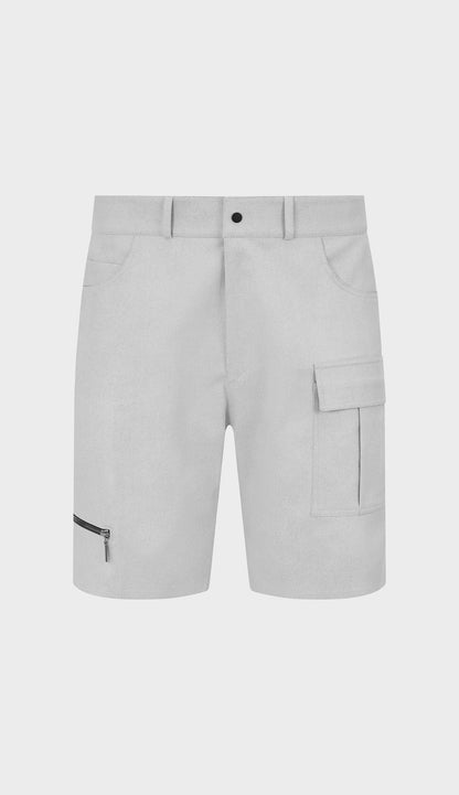 Ultrasuede Short with Zip Detail