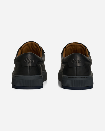 Men's Long-Luxe Black Sneaker
