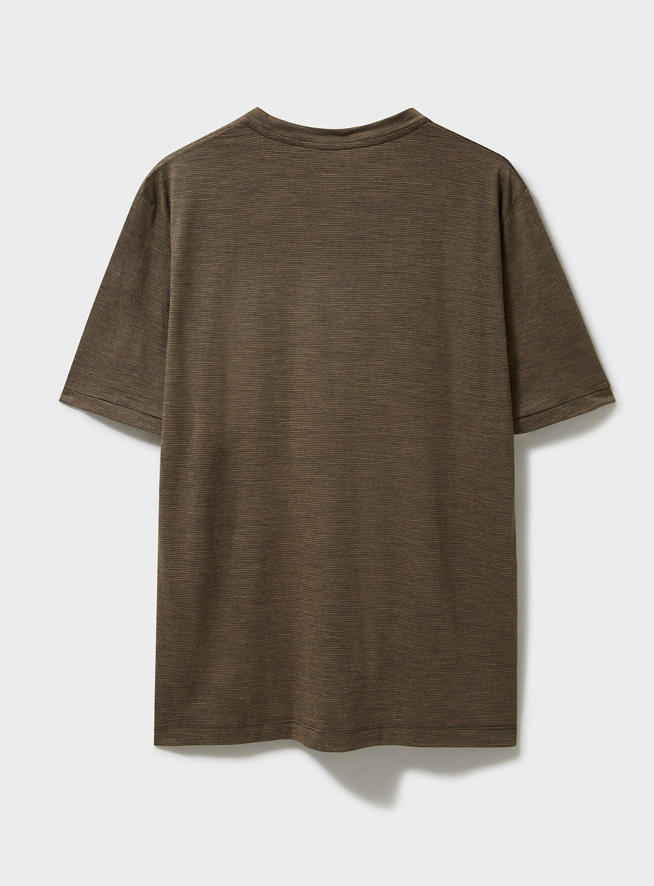 ZQ Merino Wool Jersey Tan stripe Neem T T-Shirts Neem London 