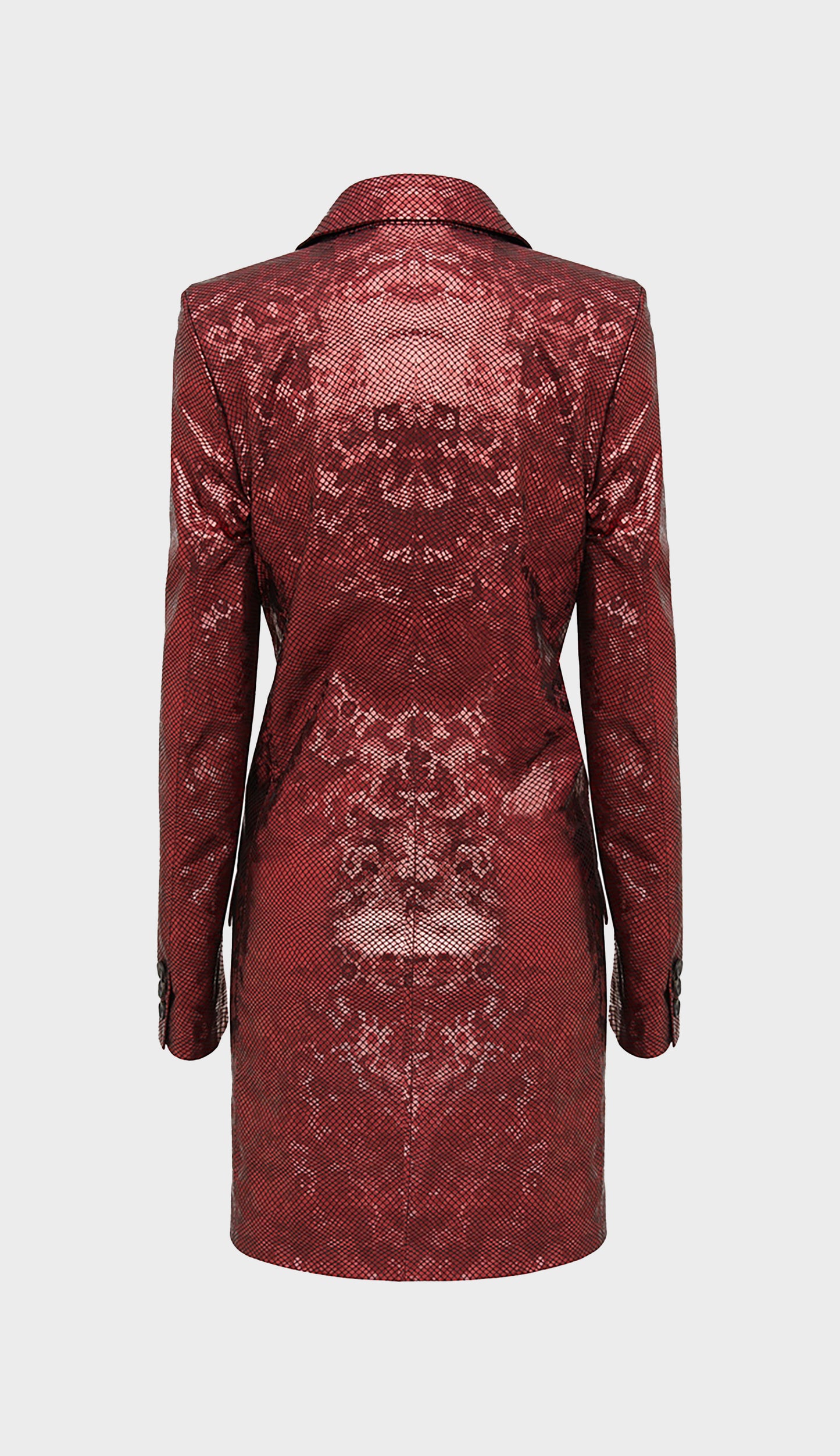 The Aveline Blazer Dress - Rouge Edition